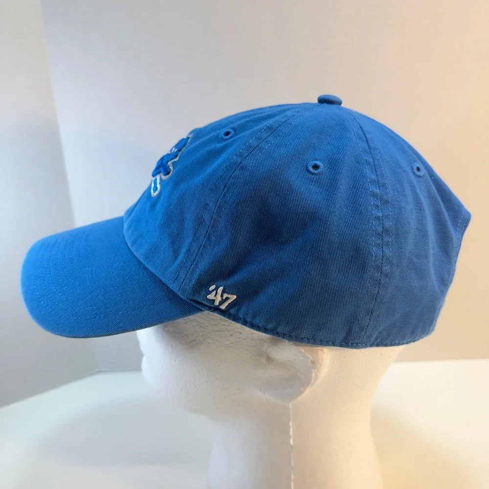 Detroit Lions '47 Brand Hat Mens Blue Adjustable Strap Baseball Cap Dad Hat‎